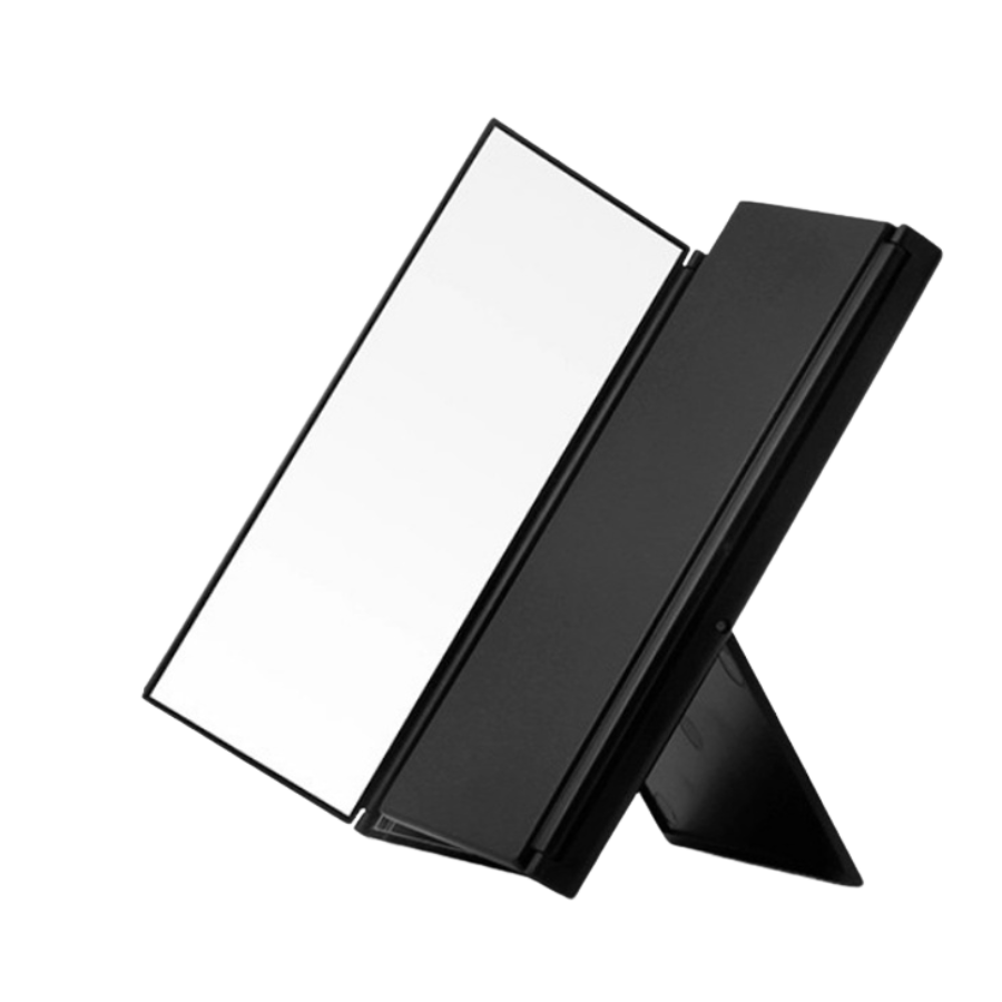 Tri-Fold Lighted Mirror